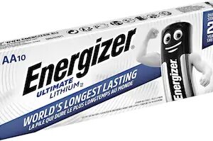 Energizer AA Lithium Batteri 10-Pack