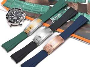 Metall Spänne passar till Rolex Submariner, GMT och Omega seamaster Stål/Guld färg