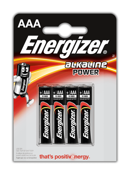 Energizer Alkaline Power AAA 4-Pack