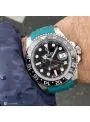 Rubber strap Passar till Rolex Submariner, GMT och Omega seamaster färg Grön